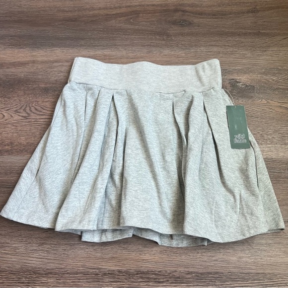 Wild Fable Light Gray Mini Skort - Picture 3 of 7